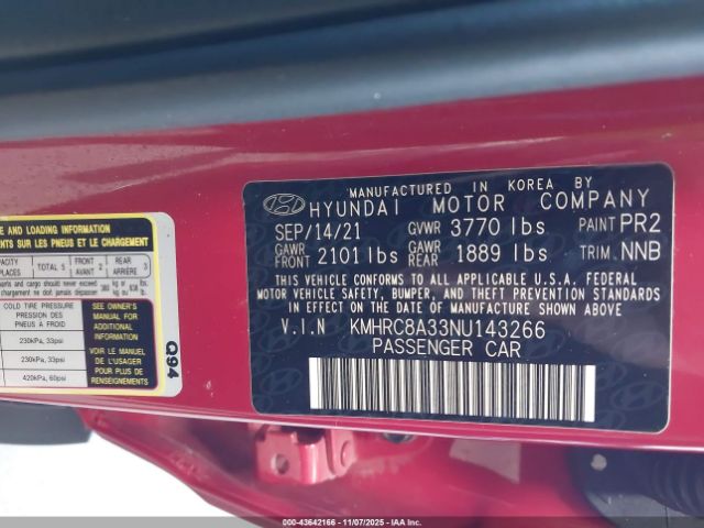 2022 HYUNDAI VENUE KMHRC8A33NU143266 Photo 8