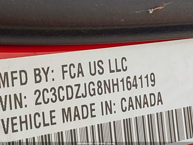 2022 DODGE CHALLENGER 2C3CDZJG8NH164119 Photo 8