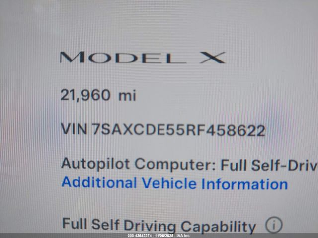 2024 TESLA MODEL X 7SAXCDE55RF458622 Photo 6