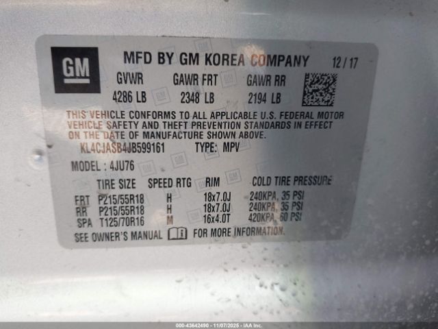 2018 BUICK ENCORE KL4CJASB4JB599161 Photo 8