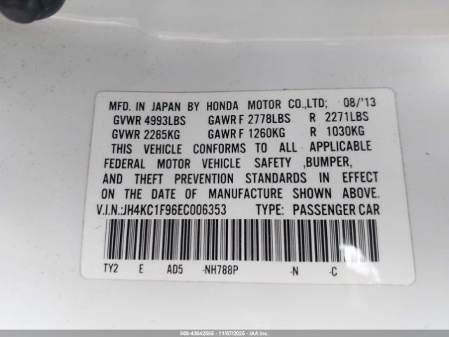 2014 ACURA RLX JH4KC1F96EC006353 Photo 8