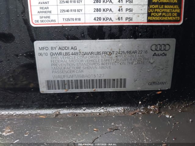 2011 AUDI A3 WAUFFAFM5BA015127 Photo 8