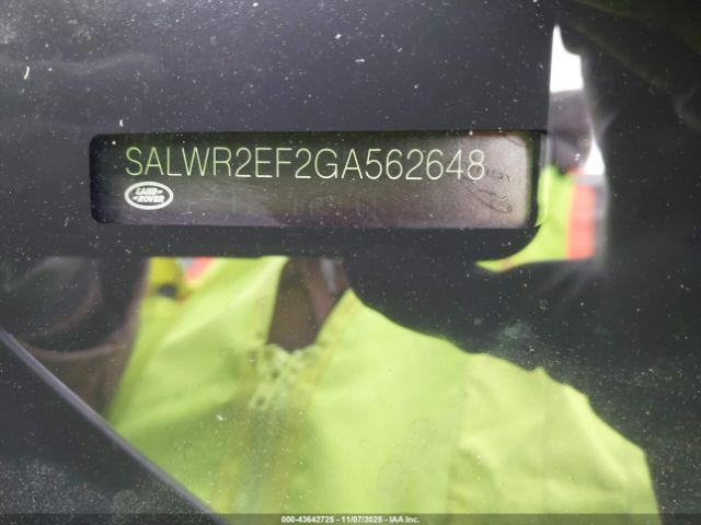 2016 LAND ROVER RANGE ROVER SPORT SALWR2EF2GA562648 Photo 8