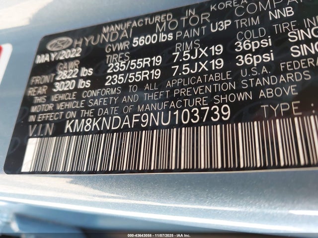2022 HYUNDAI IONIQ 5 KM8KNDAF9NU103739 Photo 8