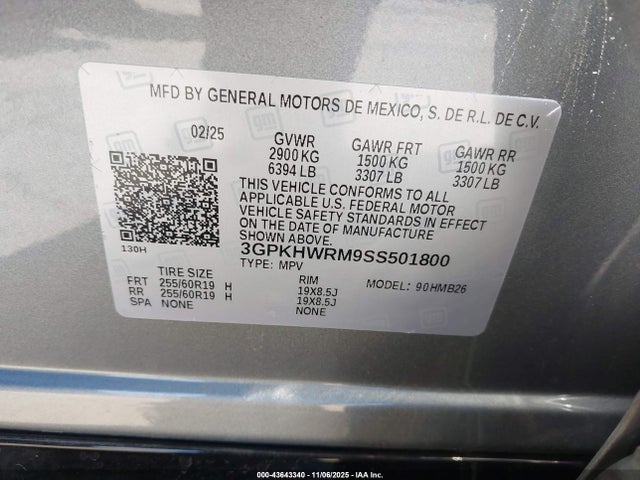 Honda x0b+ec5 2025 3GPKHWRM9SS501800 Image 9