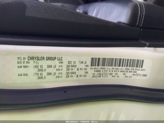 2012 DODGE DURANGO 1C4SDJET2CC112601 Photo 8