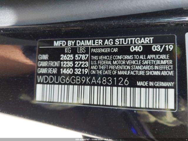 2019 MERCEDES-BENZ S 450 WDDUG6GB9KA483126 Photo 8