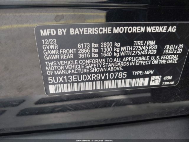 2024 BMW X5 5UX13EU0XR9V10785 Photo 8
