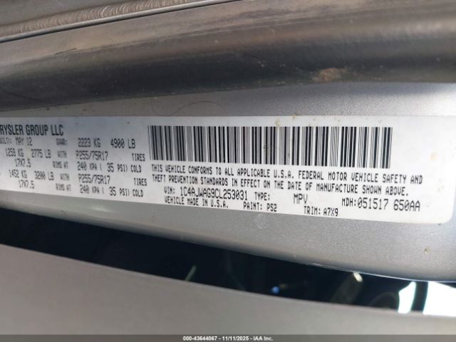 2012 JEEP WRANGLER 1C4AJWAG9CL253031 Photo 8