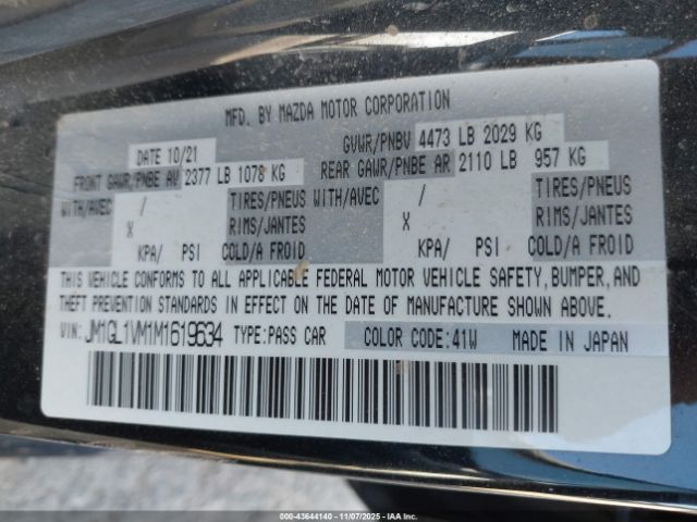 2021 MAZDA MAZDA6 JM1GL1VM1M1619634 Photo 8