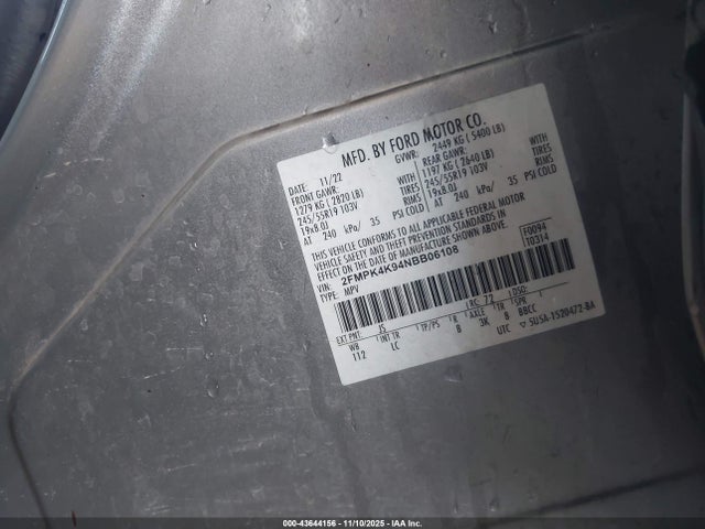 Ford Edge Titanium 2022 2FMPK4K94NBB06108 Image 9