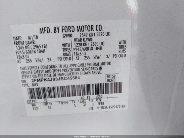 2018 FORD EDGE 2FMPK4J83JBC45584 Photo 8