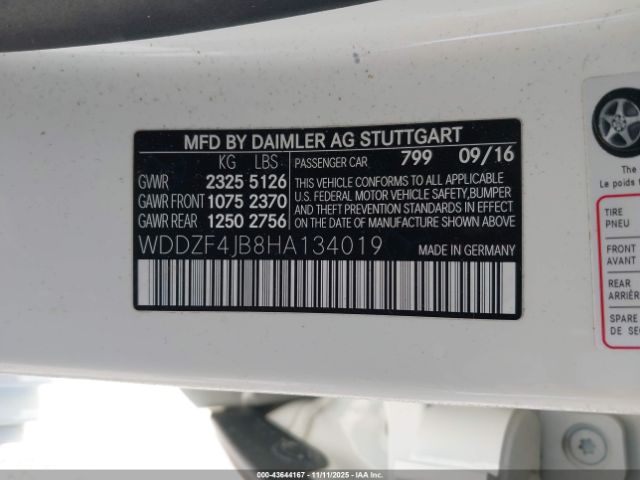 2017 MERCEDES-BENZ E 300 WDDZF4JB8HA134019 Photo 8