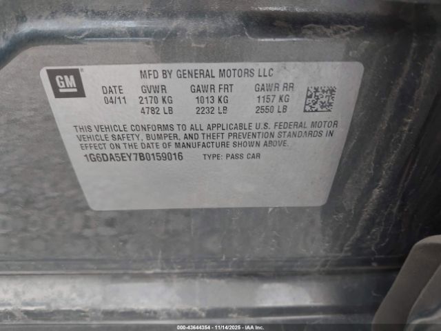 2011 CADILLAC CTS 1G6DA5EY7B0159016 Photo 8