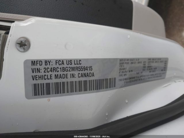 2021 CHRYSLER PACIFICA 2C4RC1BG2MR559415 Photo 8