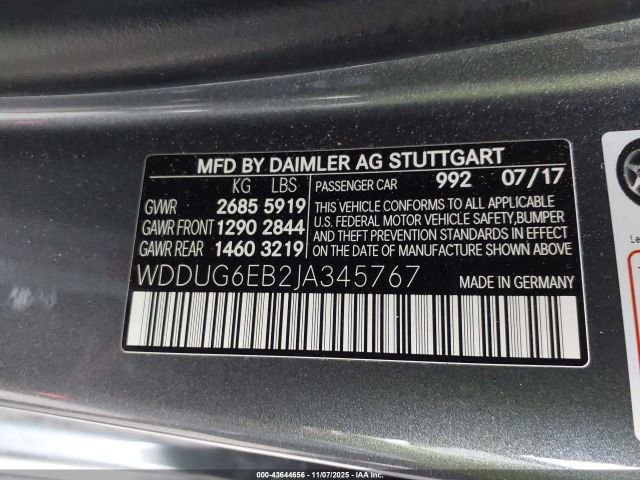 2018 MERCEDES-BENZ S 450 WDDUG6EB2JA345767 Photo 8