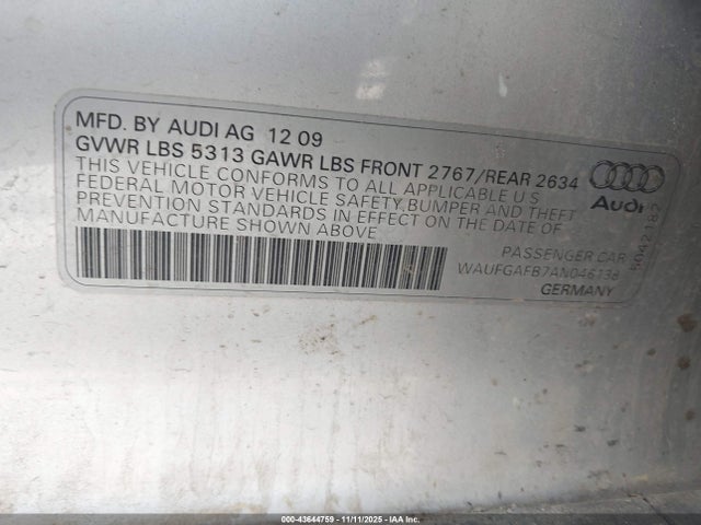 2010 AUDI A6 WAUFGAFB7AN046138 Photo 8