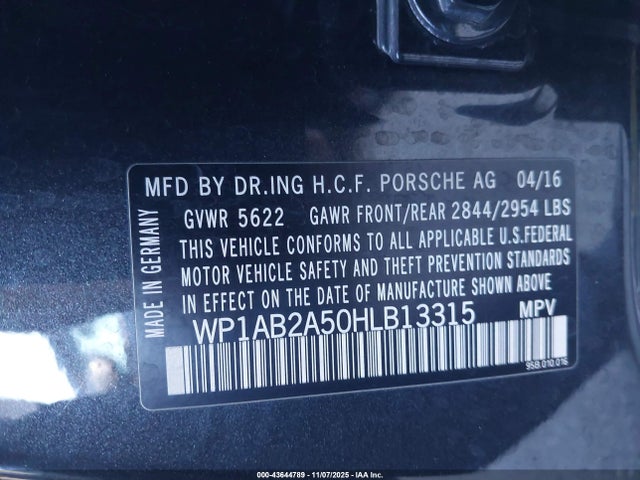 2017 PORSCHE MACAN WP1AB2A50HLB13315 Photo 8