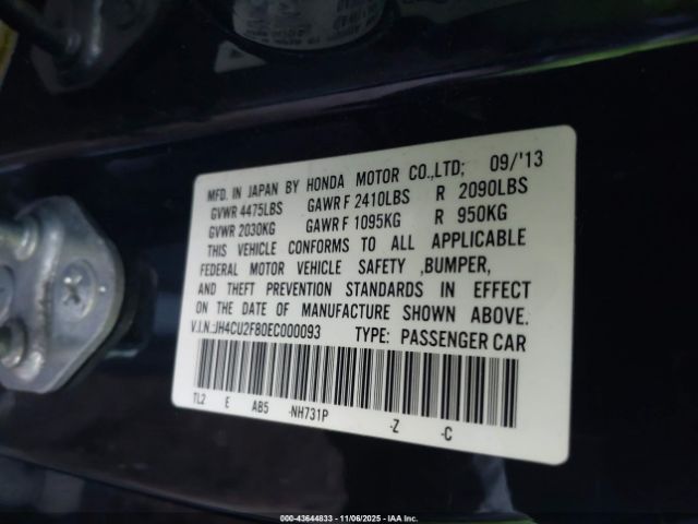 2014 ACURA TSX JH4CU2F80EC000093 Photo 8