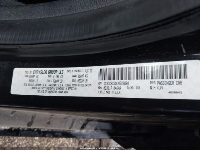 2013 CHRYSLER 200 1C3CCBCG9DN523880 Photo 8