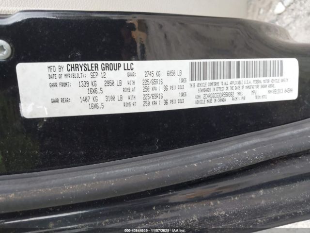 2012 DODGE GRAND CARAVAN 2C4RDGCGXCR253558 Photo 8