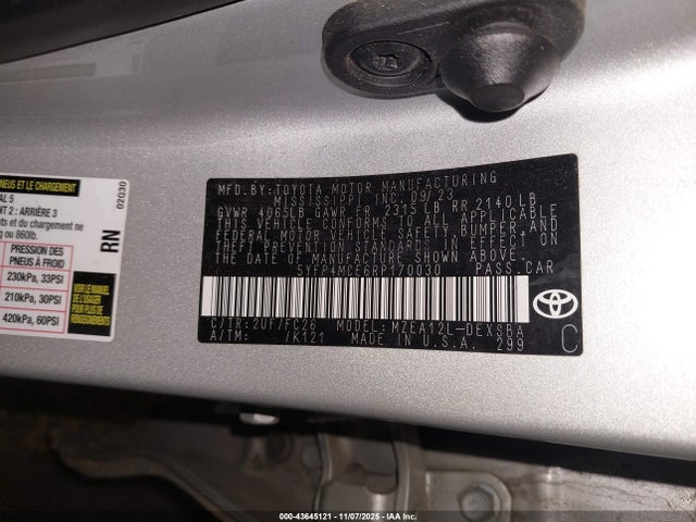 Toyota COROLLA SE 2024 5YFP4MCE6RP170030 Image 9