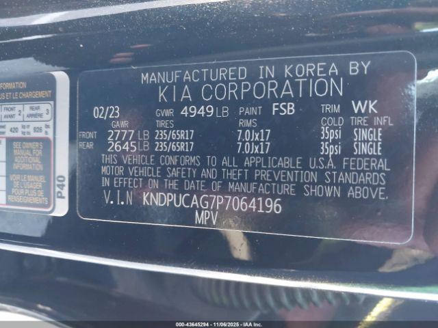 2023 KIA SPORTAGE HYBRID KNDPUCAG7P7064196 Photo 8