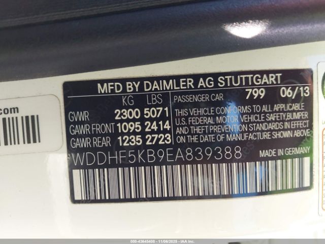 2014 MERCEDES-BENZ E 350 WDDHF5KB9EA839388 Photo 8