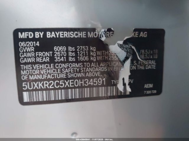 2014 BMW X5 5UXKR2C5XE0H34591 Photo 8