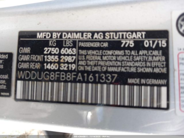 2015 MERCEDES-BENZ S 550 WDDUG8FB8FA161337 Photo 8