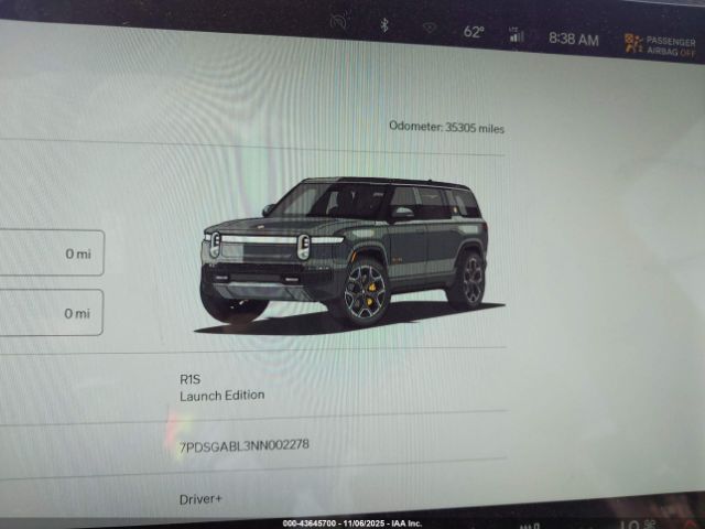 2022 RIVIAN R1S 7PDSGABL3NN002278 Photo 6