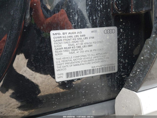 2023 AUDI Q5 WA1FAAFY2P2008944 Photo 8