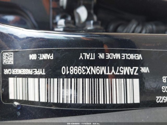 2022 MASERATI GHIBLI ZAM57YTM9NX399810 Photo 8