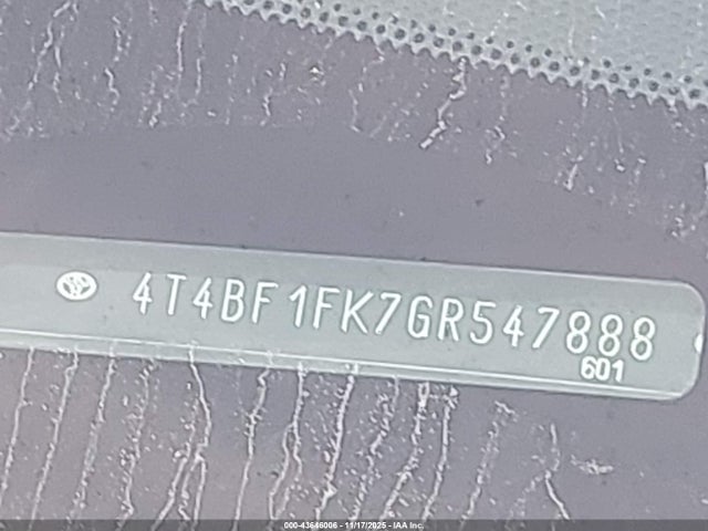 Toyota CAMRY LE 2016 4T4BF1FK7GR547888 Image 9
