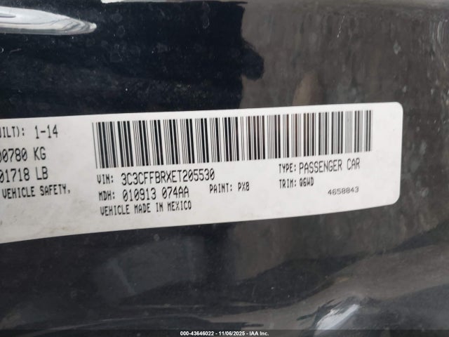 2014 FIAT 500 3C3CFFBRXET205530 Photo 8