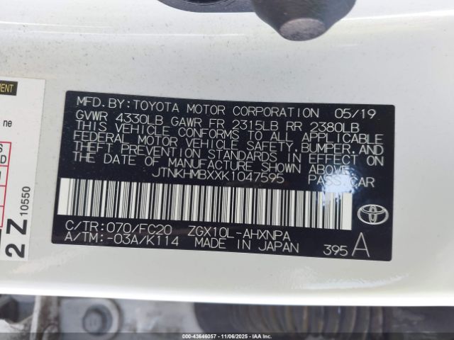 2019 TOYOTA C-HR JTNKHMBXXK1047595 Photo 8