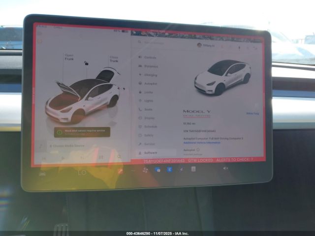 2022 TESLA MODEL Y 7SAYGDEF4NF391443 Photo 6