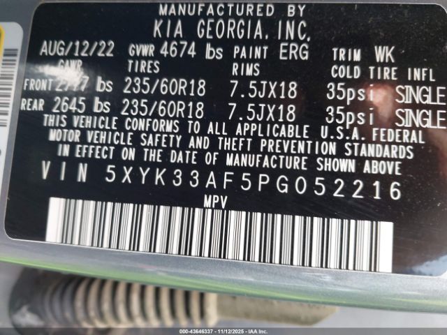 2023 KIA SPORTAGE 5XYK33AF5PG052216 Photo 8