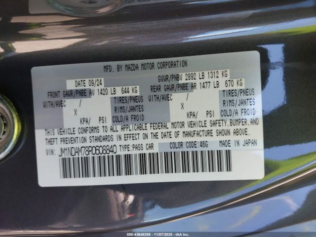 2024 MAZDA MX-5 MIATA RF JM1NDAM78R0608840 Photo 8