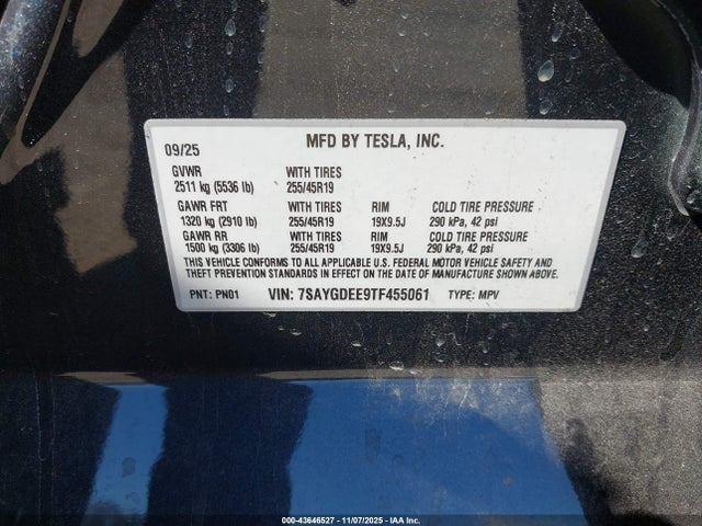 2026 TESLA MODEL Y 7SAYGDEE9TF455061 Photo 8