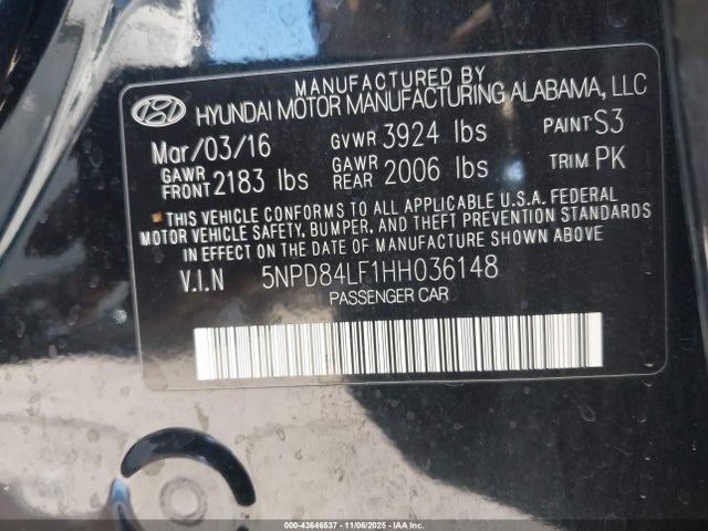 2017 HYUNDAI ELANTRA 5NPD84LF1HH036148 Photo 8