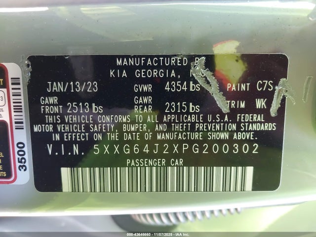 KIA K5 Gt-line 2023 5XXG64J2XPG200302 Image 9