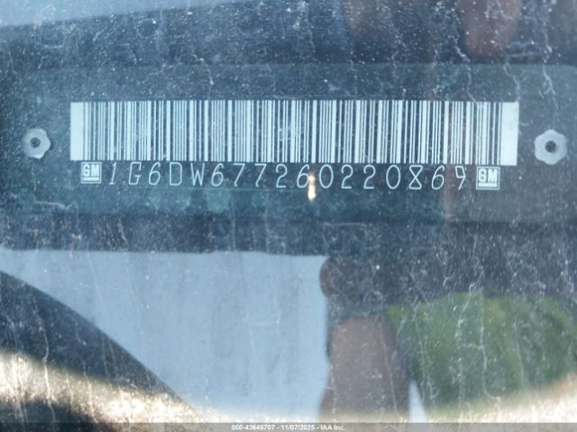 2006 CADILLAC STS 1G6DW677260220869 Photo 8