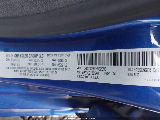 2015 CHRYSLER 200 1C3CCCCG5FN532696 Photo 8