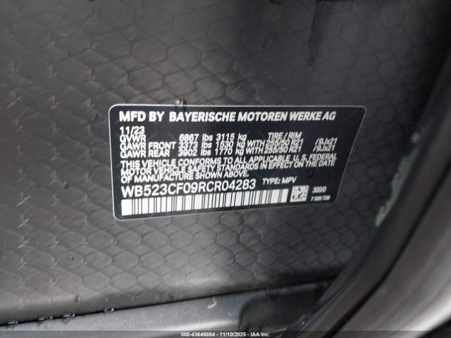 2024 BMW IX WB523CF09RCR04283 Photo 8
