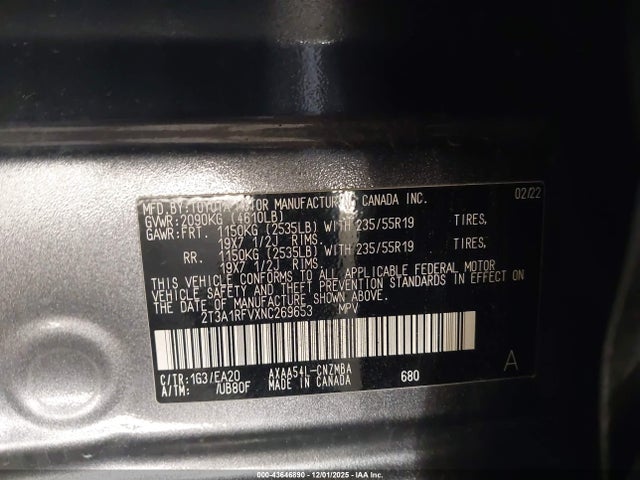 Toyota Rav4 Xle Premium 2022 2T3A1RFVXNC269653 Image 9