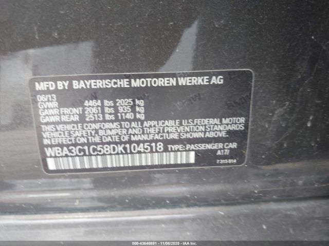 2013 BMW 328I WBA3C1C58DK104518 Photo 8