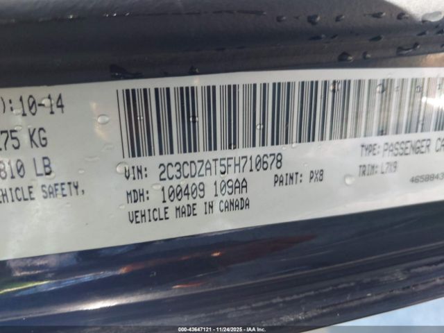 2015 DODGE CHALLENGER 2C3CDZAT5FH710678 Photo 8