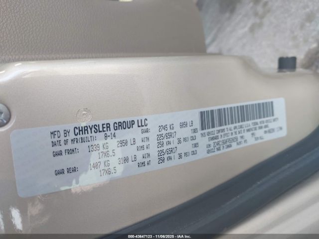 2015 CHRYSLER TOWN & COUNTRY 2C4RC1BG0FR520258 Photo 8