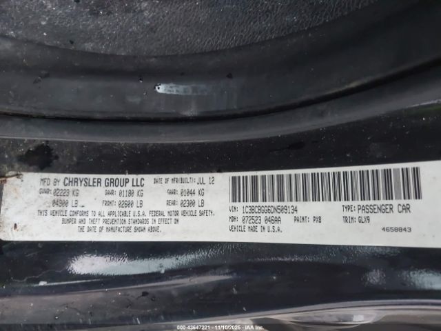 2013 CHRYSLER 200 1C3BCBGG6DN509134 Photo 8